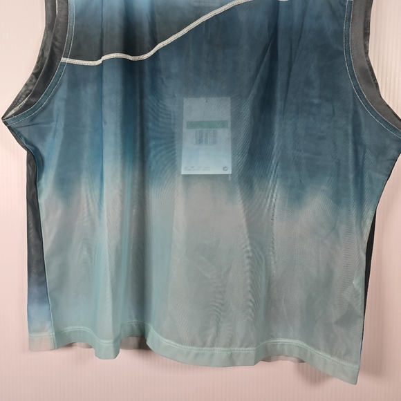 NWT Nike Women's Blue X Norblack Norwhite Dri-Fit Printed Tank Top Size XL - Picture 6 of 12